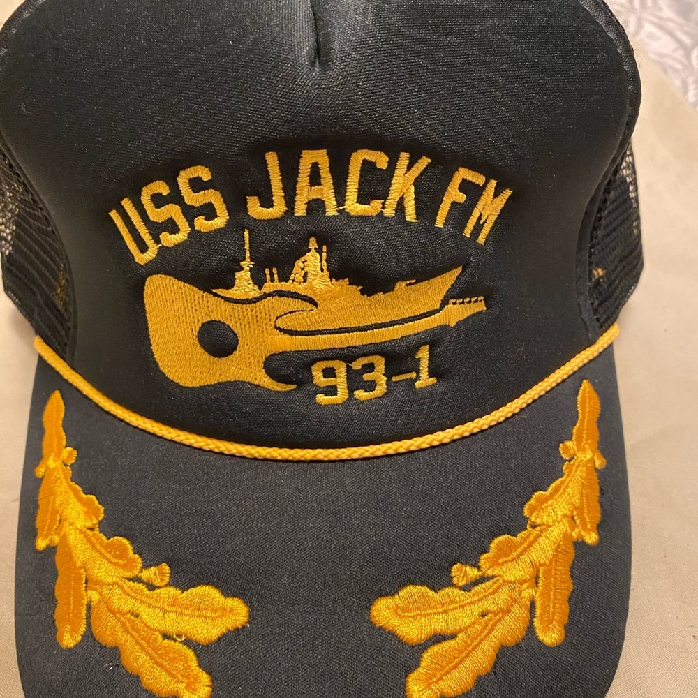 USS JACK FM Captains Trucker Hat